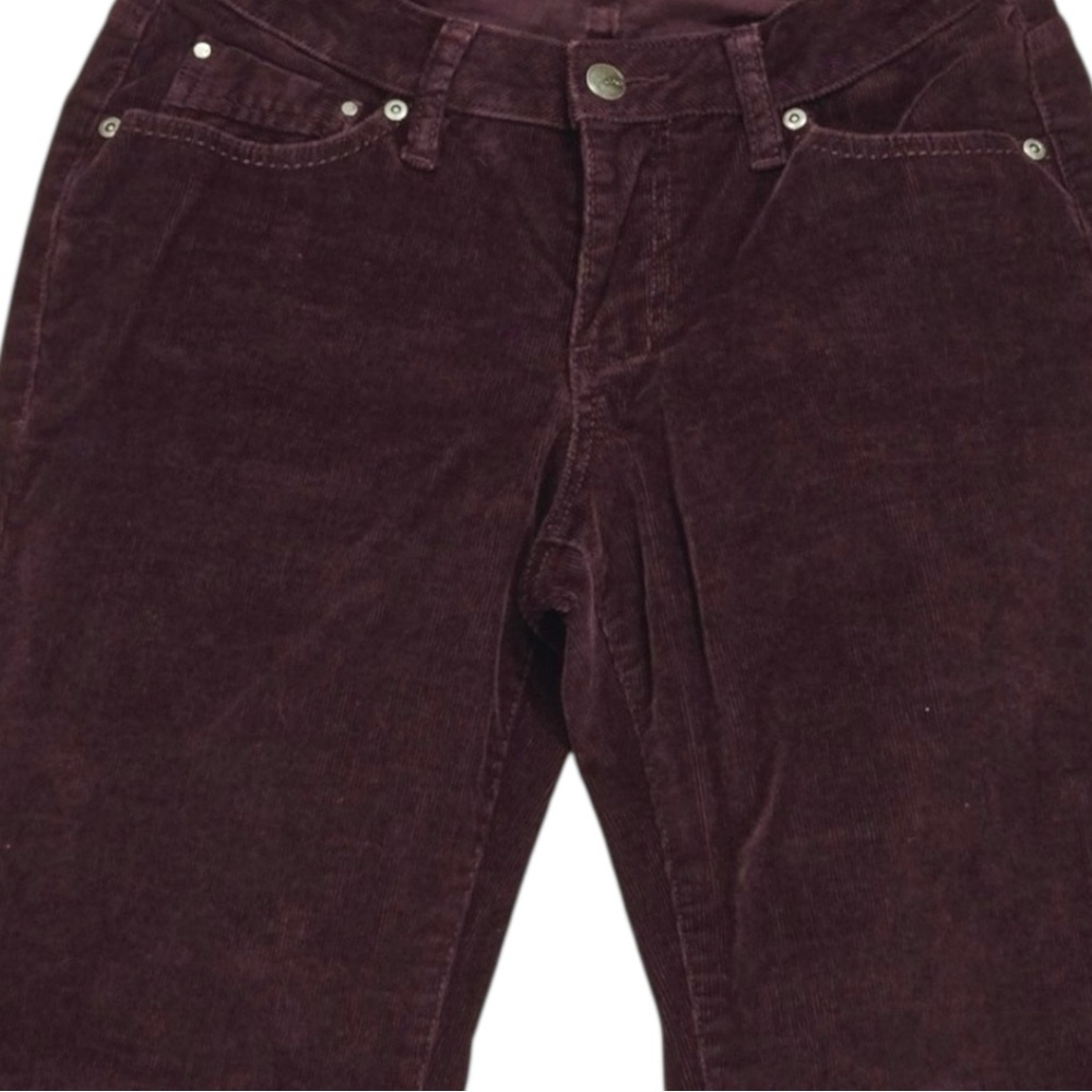 JAG Low Rise Boot Leg Stretch Corduroy Pants in Dark Burgundy Size 10 - Picture 5 of 12